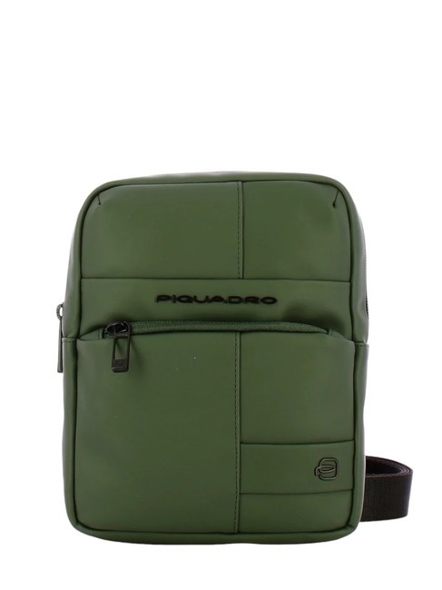 PIQUADRO WOLLEM GOMMATA  Sac de transport pour iPad mini VERT - Sacs en Bandoulières pour Homme