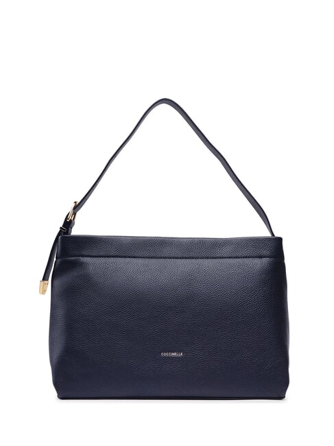 COCCINELLE GLEEN Sac bandoulière en cuir martelé bleu nuit - Sacs pour Femme