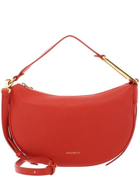 COCCINELLE PRISCILLA Sac à bandoulière, en cuir Tangerine - Sacs pour Femme