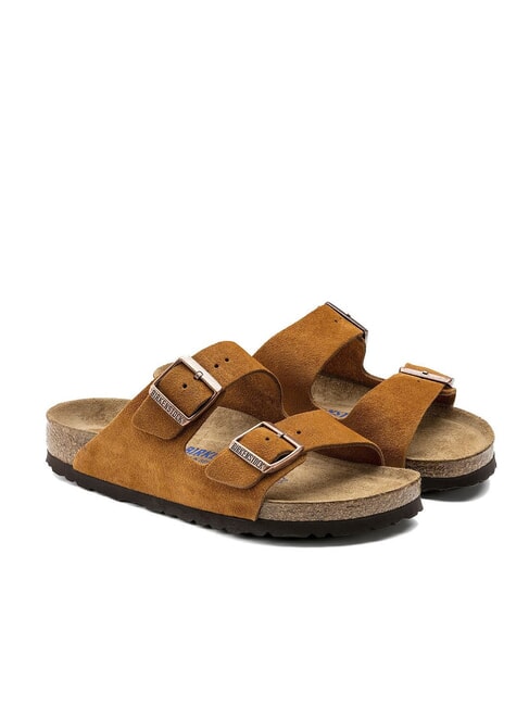 BIRKENSTOCK ARIZONA Sandale pantoufle en daim vison - Chaussures unisexe