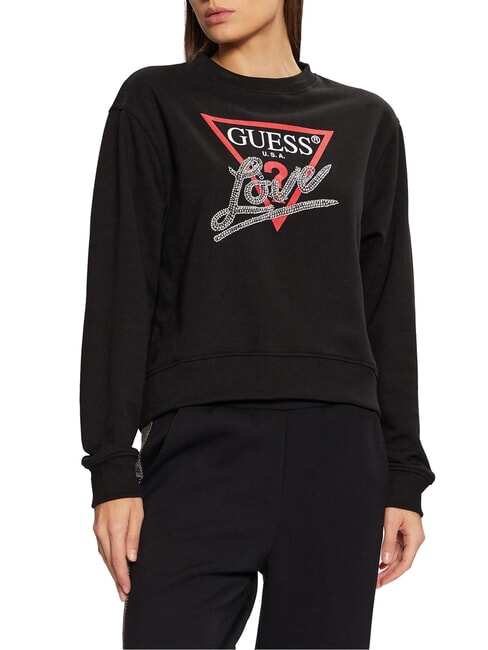 GUESS LOVE TRIANGLE Sweat-shirt jetbla - Sweat-shirts pour femmes