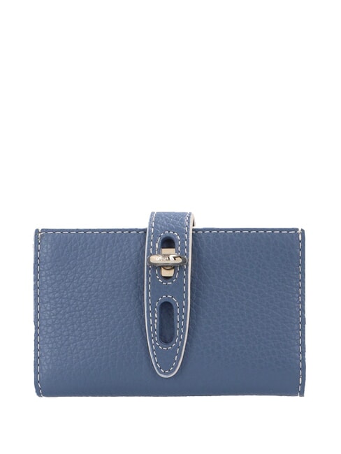 FURLA NET  Portefeuille en cuir bleu jean+parchemin c/c - Portefeuilles Femme