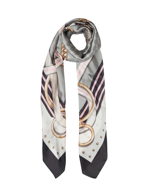 LIUJO STRIPED  Foulard NOIR - Écharpes