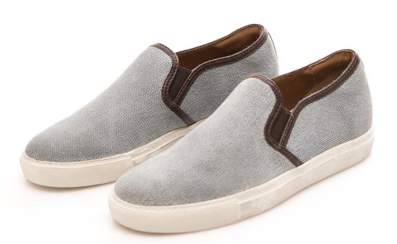 MINORONZONI 1953 Slip-on Chaussures en tissu bleu - Chaussures Homme