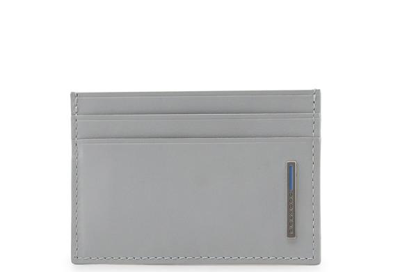 PIQUADRO Titulaire de la carte BLEU SQUARE OUT grigio2 - Portefeuilles Homme