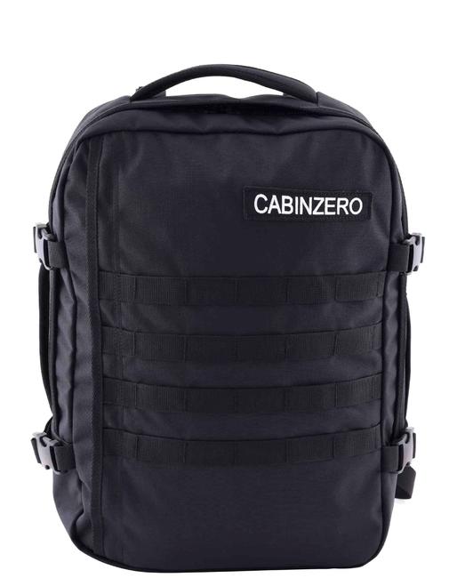 CABINZERO Sac à dos MILITAIRE 28 L NOIR ABSOLU - Sacs à dos pour l'École & les Loisirs