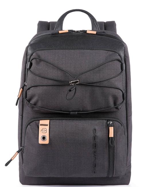 PIQUADRO Sac a dos BLAME, pour ordinateur portable 14'', en tissu technique Noir - Sacs à dos pour ordinateur portable