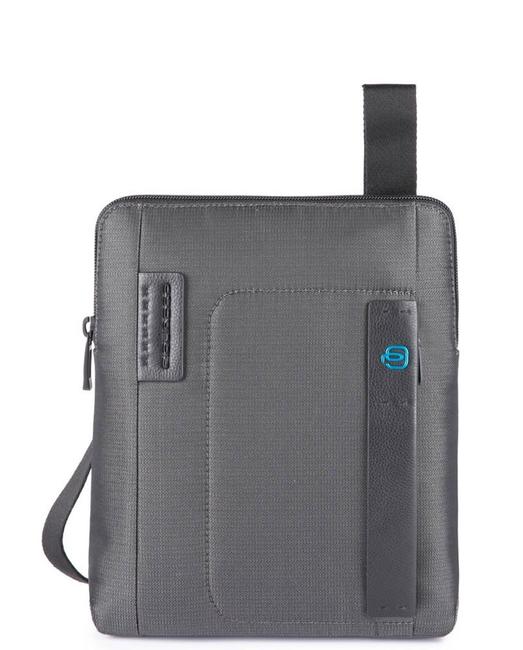 PIQUADRO Sacoche homme Ligne PULSE P16, pour iPad CHEVRON / GREY - Sacs en Bandoulières pour Homme