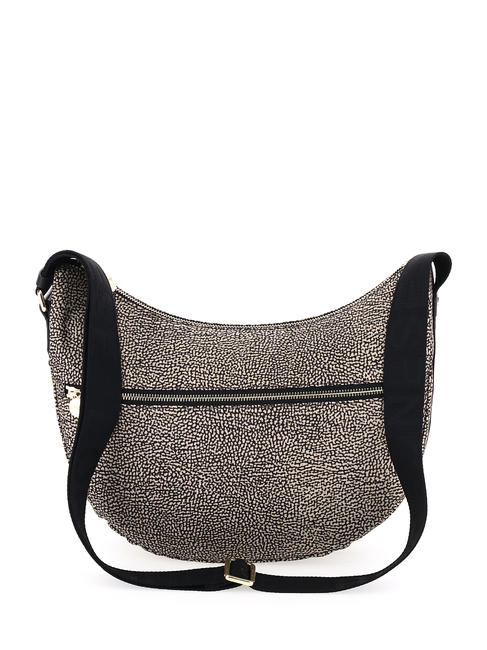 BORBONESE BORBONAIS LUNA Sac à bandoulière en tissu jet op OP / NATUREL / NOIR - Sacs pour Femme