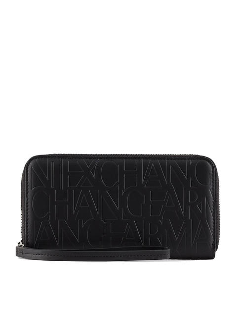 ARMANI EXCHANGE  Portefeuille imprimé logo Noir - Portefeuilles Femme