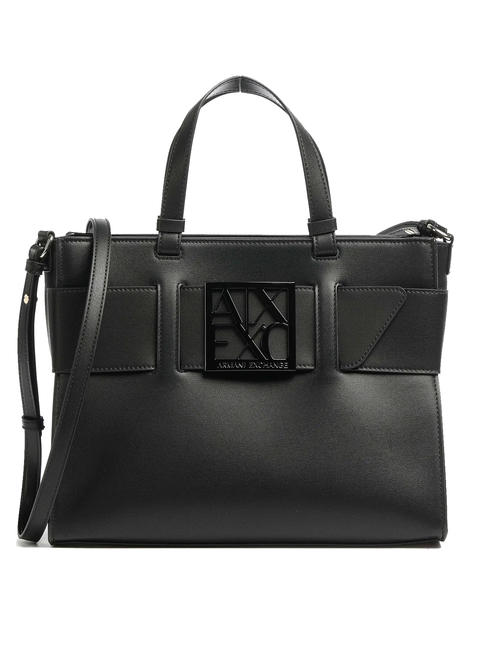 ARMANI EXCHANGE borsa tote media Cabas pour sac à main, avec bandoulière Noir - Sacs pour Femme