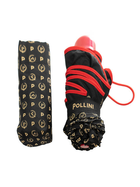 POLLINI  Parapluie pliant HERITAGE CLASSIC laque noire - Parapluies