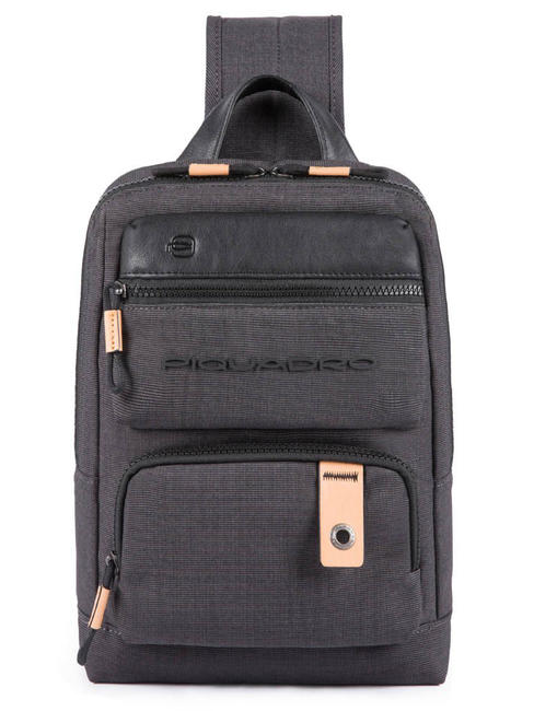 PIQUADRO  BLAME Sac à dos à une épaule, support iPad Noir - Sacs à dos pour ordinateur portable