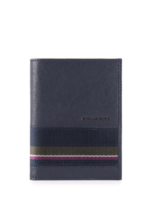 PIQUADRO BLACK SQUARE Portefeuille vertical bleu - Portefeuilles Homme