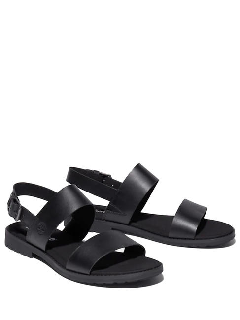 TIMBERLAND Chicago 2 band sandal Sandales en cuir NOIR - Chaussures Femme