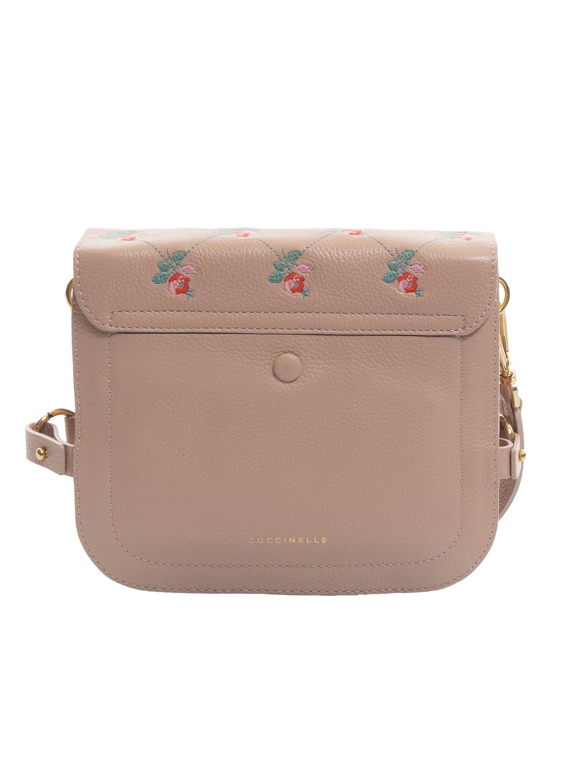 Coccinelle Zaniah Embroidery Flower Mini Sac Bandouli re Pivoine